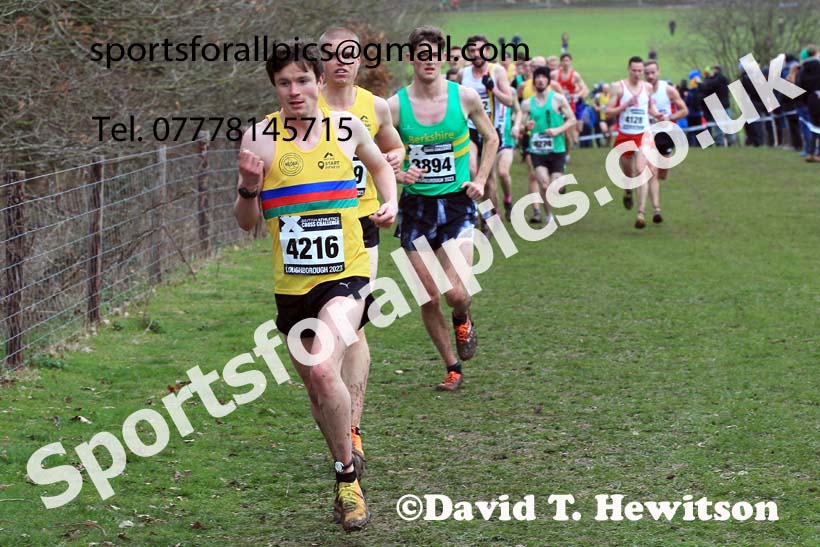 Senior Mens 2023 UK CAU Inter Counties Cross Country Champs, Prestwold Hall, Loughborough. Photo: David T. Hewitson/Sports for All Pics